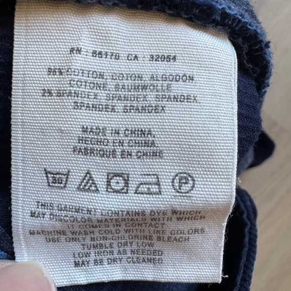 Anthropologie Pilcro and the Letterpress Stet Dark Blue Corduroy Pants Size 32 - Picture 9 of 10